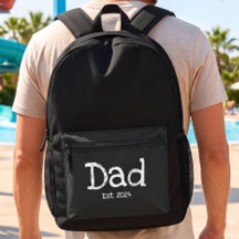Papa Established Fett Weißer Text Schwarz