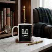 Papa Established Schnurrbart Jahr westlicher Vinta Kaffeetasse