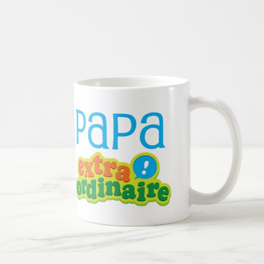 Papa-Extraordinaire Geschenk-Idee Kaffeetasse (Rechts)