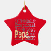 Papa Extraordinaire Keramik Ornament (Vorne)