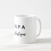 Papa fantastique (noir) kaffeetasse (VorderseiteRechts)
