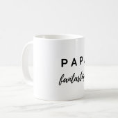 Papa fantastique (noir) kaffeetasse (Vorderseite Links)