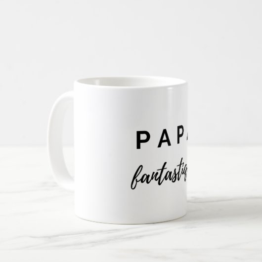 Papa fantastique (noir) kaffeetasse (Vorderseite Links)