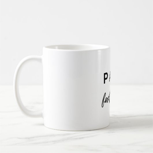 Papa fantastique (noir) kaffeetasse (Links)