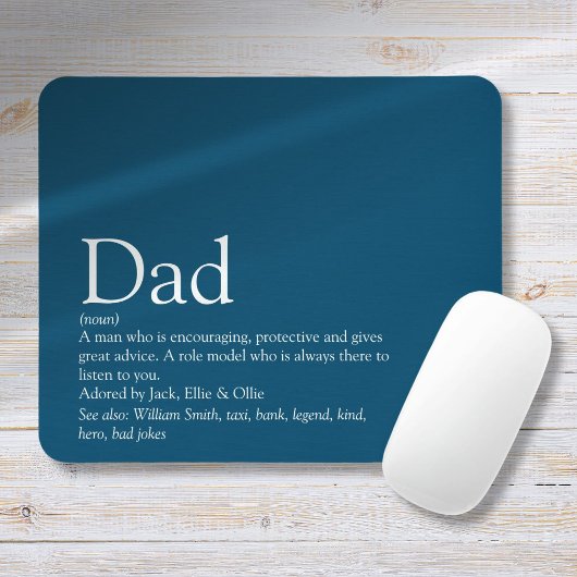 Papa Father definiert Blau als der beste Vater der Mousepad