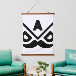 PAPA: Fettes Minimalismus Wandteppich Mit Holzrahmen