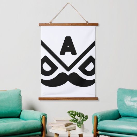 PAPA: Fettes Minimalismus Wandteppich Mit Holzrahmen (Wohnzimmer)