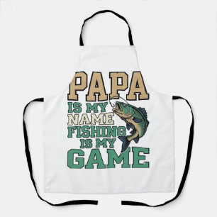 Papa Fischen Ist Mein Spiel Vintage Fisch Shirt De Schürze