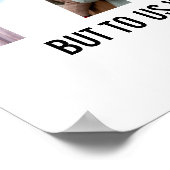 Papa Foto Collage Birthday Papa Present Daddy Poster (Ecke)