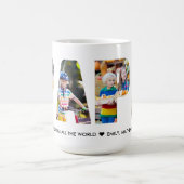 PAPA Foto Collage Letter Cutout Grandkids Names Kaffeetasse (Mittel)