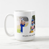 PAPA Foto Collage Letter Cutout Grandkids Names Kaffeetasse (Links)