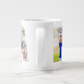 PAPA Foto Collage Letter Cutout Personalisiert Jumbo-Tasse (Rückseite)