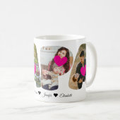 PAPA Foto Collage Tasse mit Herz - Perfektes Gesch (VorderseiteRechts)