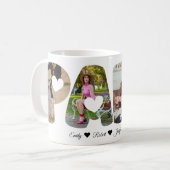 PAPA Foto Collage Tasse - Perfektes Geschenk für V (Vorderseite Links)