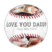 Papa-Foto des ersten Vaters Baseball (Rückseite)