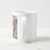 Papa-Foto mit schwarzem Text-Riesenkaffee-Tasse Jumbo-Tasse (Rückseite)