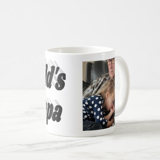 Papa-Foto mit Tasse (VorderseiteRechts)