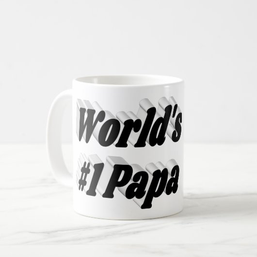 Papa-Foto mit Tasse (Vorderseite Links)