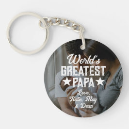 Papa-Foto-Vatertag der Welt Best Schlüsselanhänger