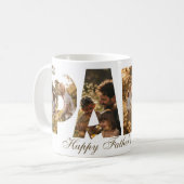 PAPA: Fotocollage Cutout Letters Kaffeetasse (Vorderseite Links)
