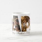 PAPA: Fotocollage Cutout Letters Kaffeetasse (Mittel)