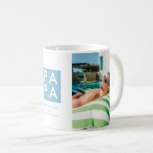 Papa-FotoCollage des Vaters Kaffeetasse (VorderseiteRechts)