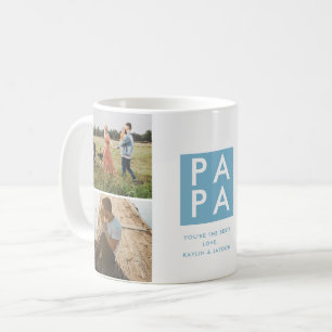 Papa-FotoCollage des Vaters Kaffeetasse