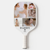 Papa | Fotocollage Pickleball Schläger (Rückseite)