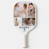 Papa | Fotocollage Pickleball Schläger (Vorderseite)