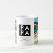 Papa-Fotocollage-Tasse des Vaters Kaffeetasse (Mittel)
