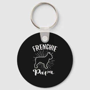 Papa Französische Bulldogge Frenchie Französischer Schlüsselanhänger