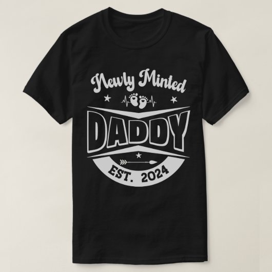 Papa, frisch gezapft, Est 2024 1 T-Shirt (Design vorne)