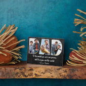 Papa für uns sind Sie die Welt Foto Collage Fotoplatte (Seite)