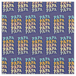 Papa für Vatertag Großvater Wave Text Stoff