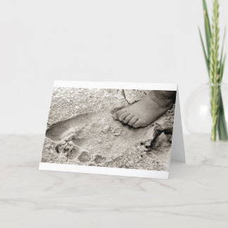 Papa-Fußabdruck Karte