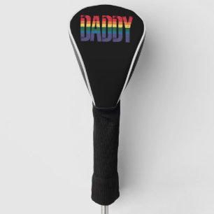 Papa Gay Pride Monat LGBTQ Vatertag Regenbogen Golf Headcover