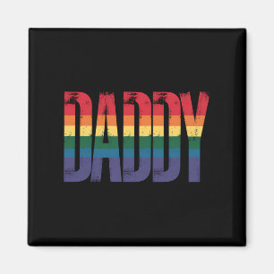 Papa Gay Pride Monat LGBTQ Vatertag Regenbogen Magnet