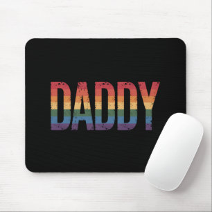 Papa Gay Pride Monat LGBTQ Vatertag Regenbogen Mousepad