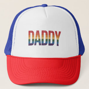 Papa Gay Pride Monat LGBTQ Vatertag Regenbogen  Truckerkappe