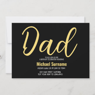 Papa Geburtstag Einfache Vatertag Party Einladung