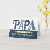 Papa Geburtstag Funktioniert immer noch Wunder Wer Karte (Gelbe Blume)