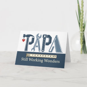 Papa Geburtstag Funktioniert immer noch Wunder Wer Karte