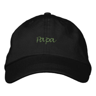 Papa Gedruckter Name Schwarz Farbe hübscher Papa H Bestickte Baseballkappe