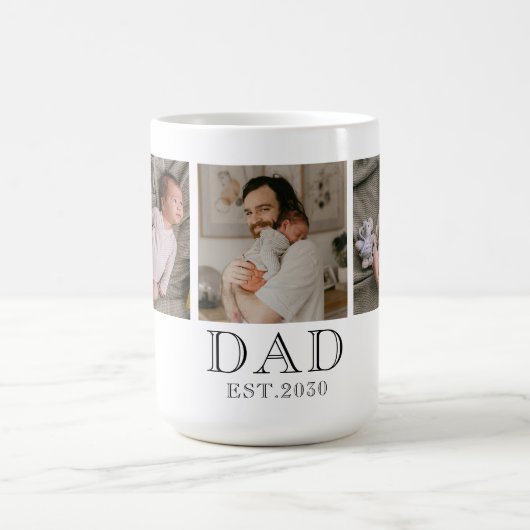 Papa gegründet 3 Foto Kaffeetasse (Mittel)