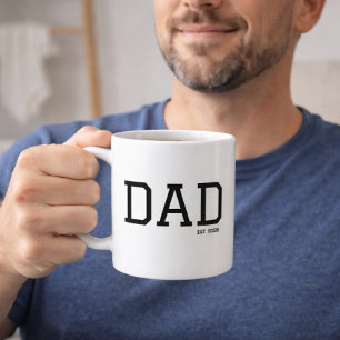 Papa Gegründet Anpassbares Jahr Vatertag  Kaffeetasse