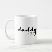 Papa, gegründet, Jahr, Personalisiert Kaffeetasse (Links)