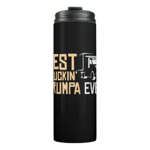 Papa-Geschenk Bester Truckin Grumpa Ever Thermosbecher