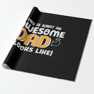 Papa-Geschenk So sieht ein großartiger Vater aus Geschenkpapier