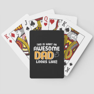 Papa-Geschenk So sieht ein großartiger Vater aus Spielkarten