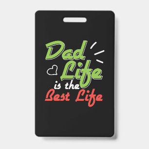 Papa-Geschenk Vater Leben Ist Das Beste Leben Ausweis